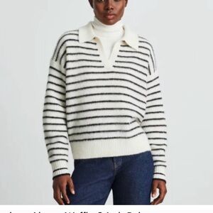 Everlane Alpaca Waffle-Stitch Polo